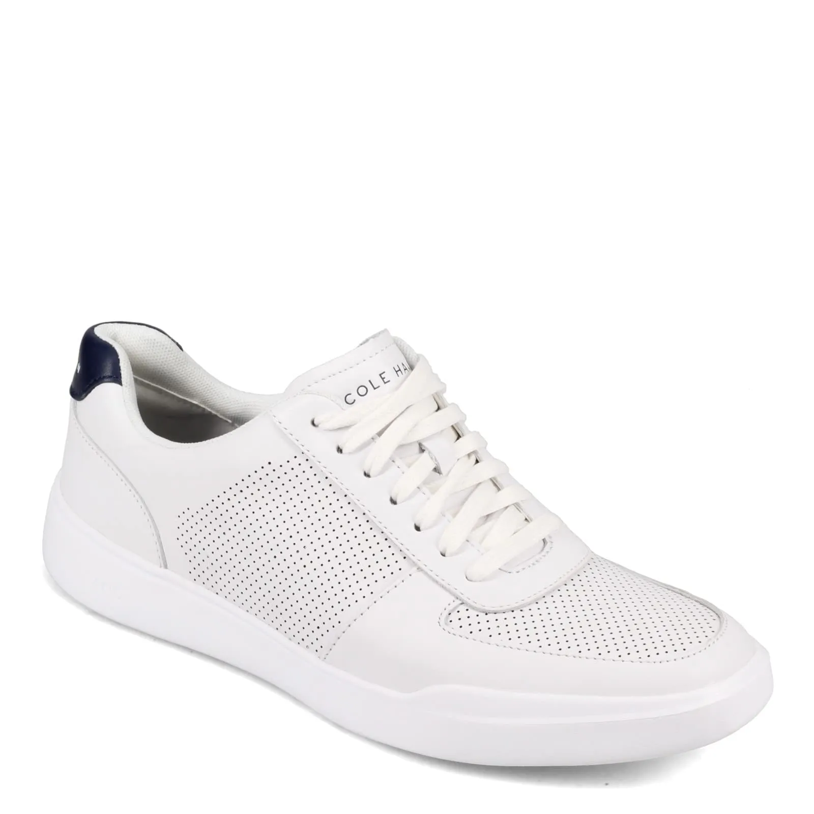 Cole Haan mens Grand Crosscourt Modern Perforated Sneaker, Optic White/Peacoat, 9.5 US