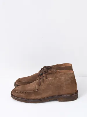CROSBY MOC-TOE CHUKKA BOOT BROWN SUEDE