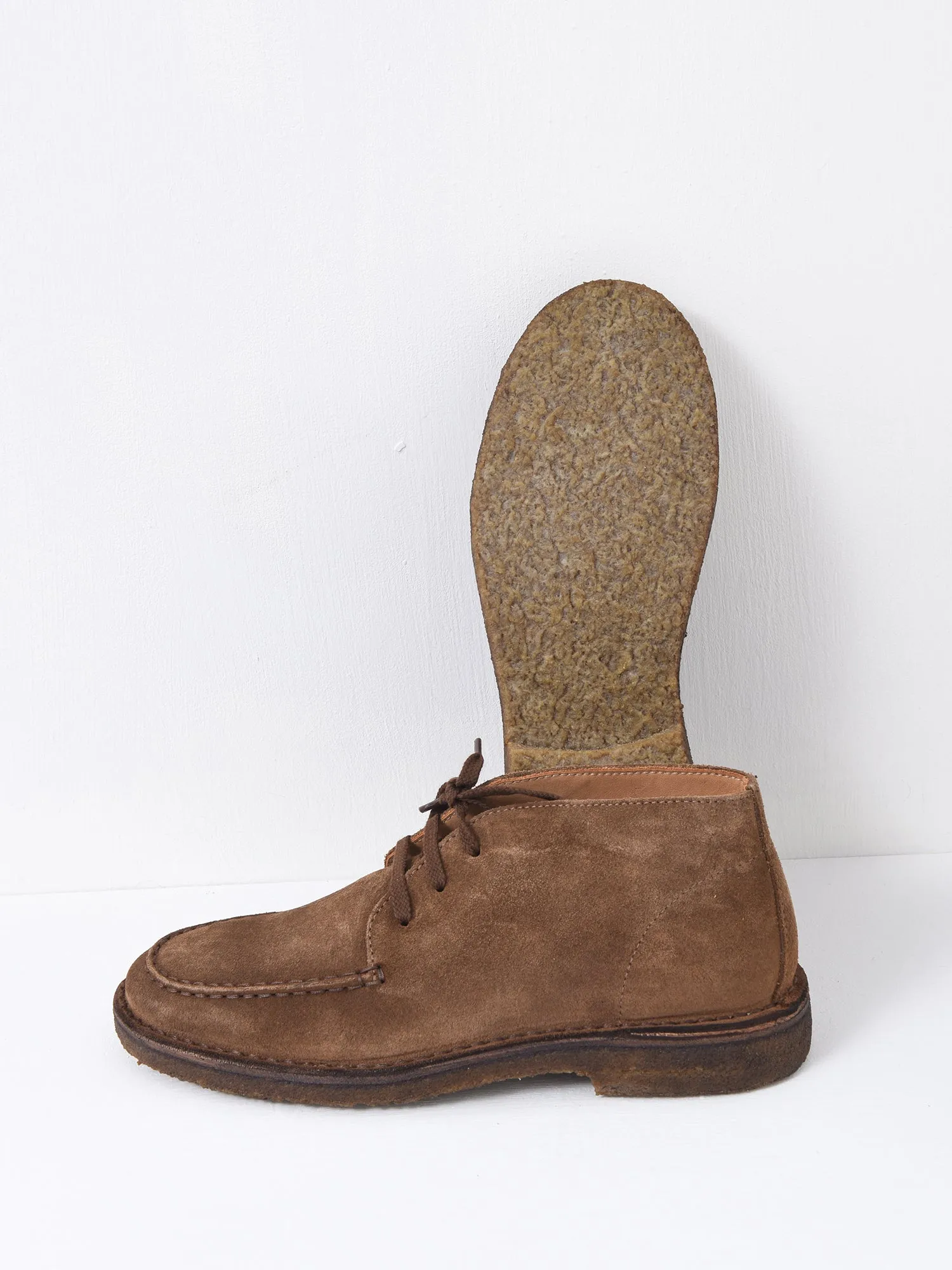 CROSBY MOC-TOE CHUKKA BOOT BROWN SUEDE