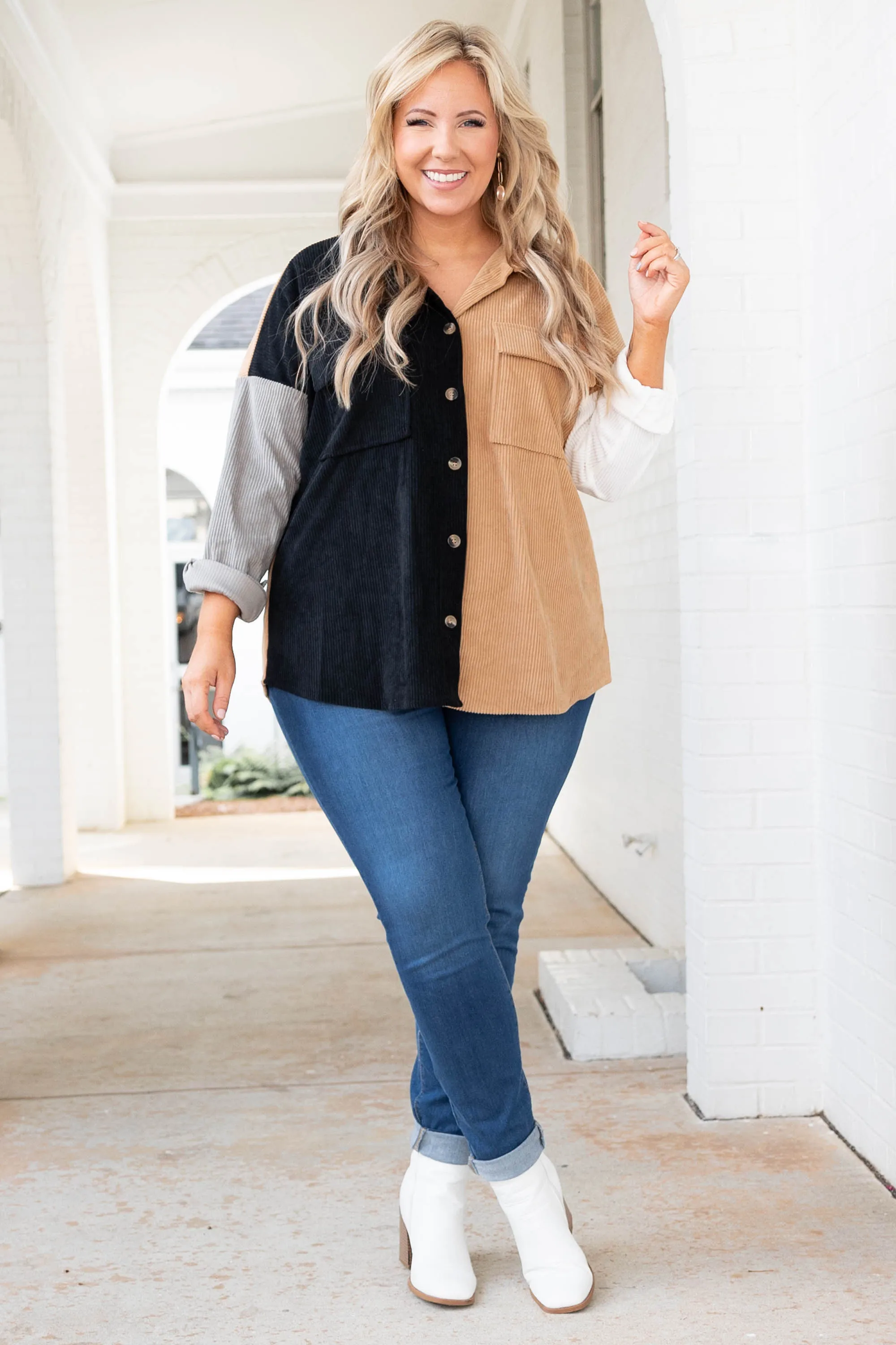 Daydreaming In The City Top, Mocha Black