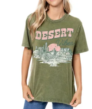Desert Vibes Tee in Olive