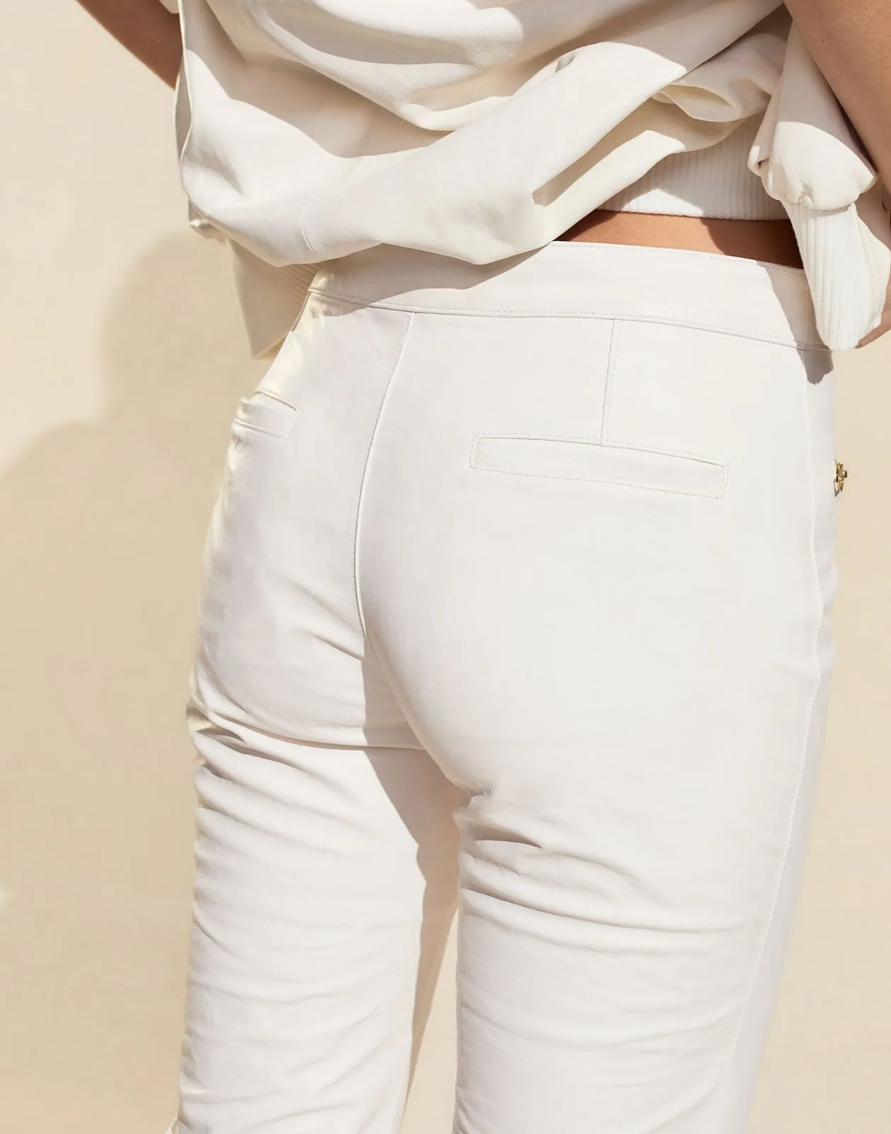 Downtown Leather Capris