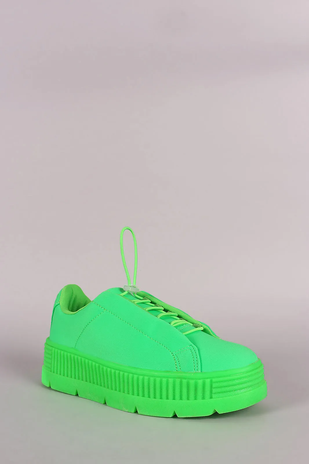 Liliana Neoprene Lug Sole Platform Sneaker