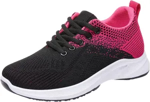 Mmoneyake Womens Sneakers Air Cushion Running Tennis Shoes Lightweight Tennis Walking Shoes Mesh Breathable Gym Work Fashion Sneakers Plantar Fasciitis Tennis Sneaker Arch Support Walking Shoe