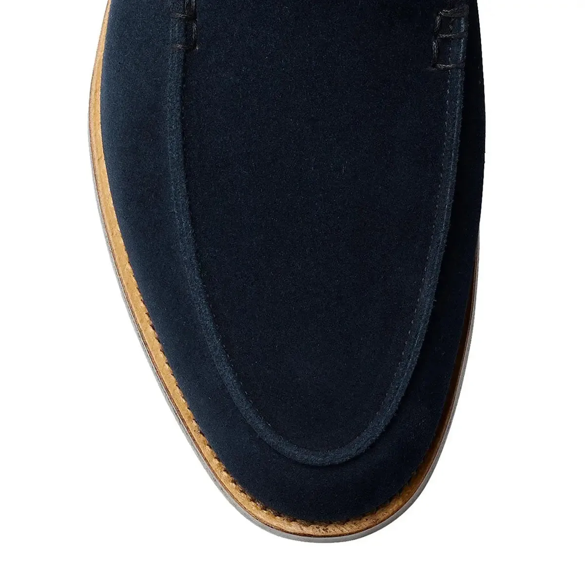 Salcombe Ocean Blue Suede Unstructured Loafer