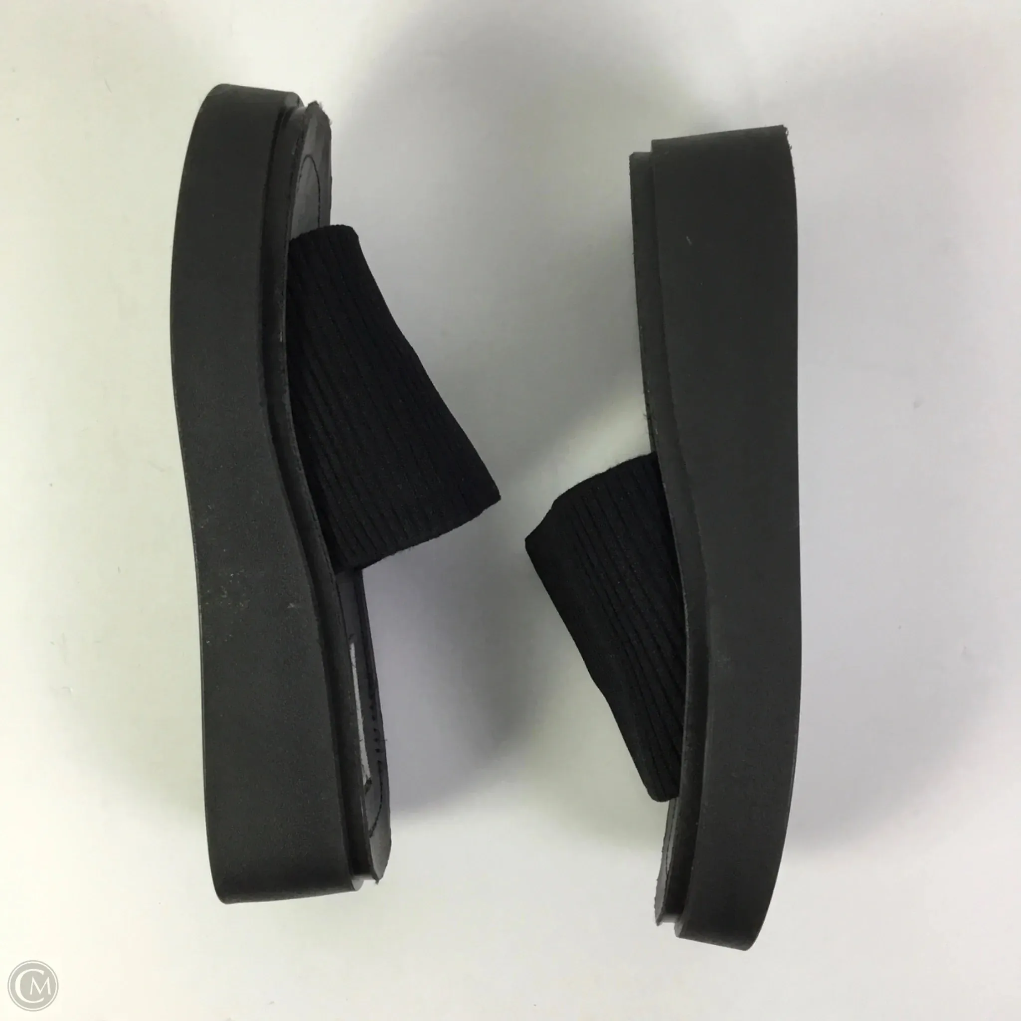 Sandals Heels Platform By Steve Madden In Black, Size: 9