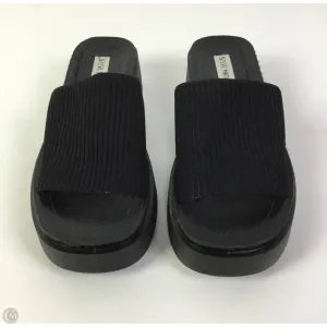 Sandals Heels Platform By Steve Madden In Black, Size: 9