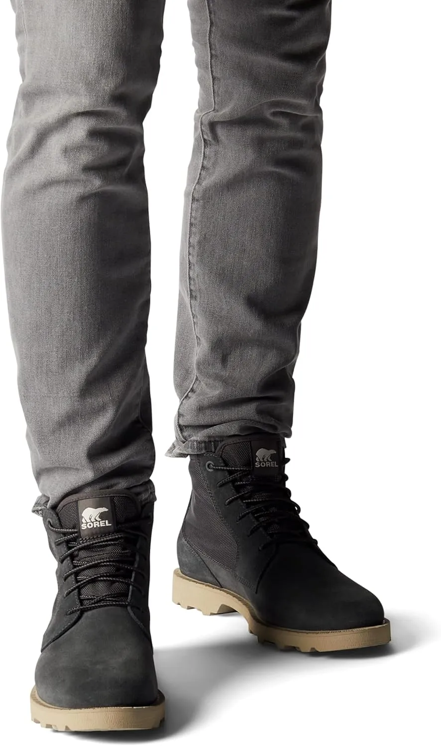 Sorel Men's Caribou Mod Chukka WP Boot  Waterproof Suede & Nylon Rain Boots
