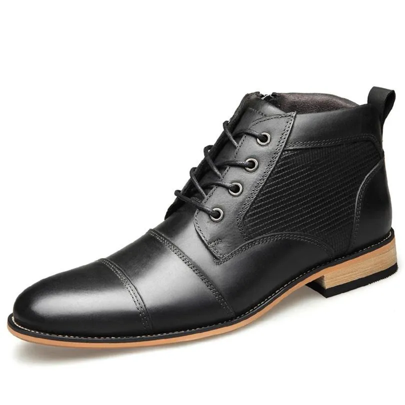 West Louis Brand Ankle Boots With Laces