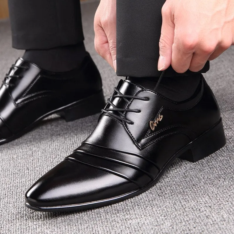 West Louis Luxury Brand Business Leather Shoes